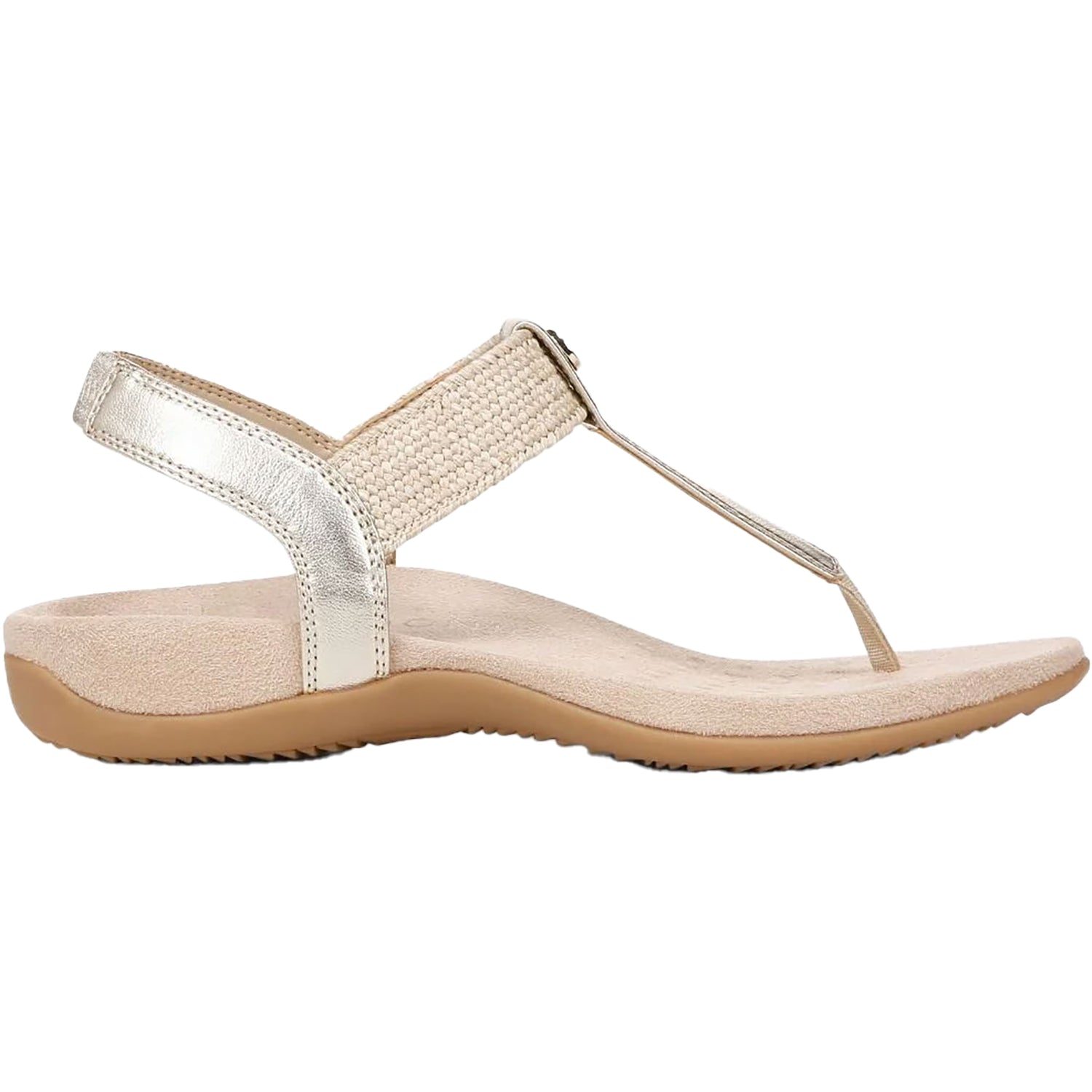 Womens Vionic Vionic Brea Women's Thong Sandals Gold Leather Gold Leather