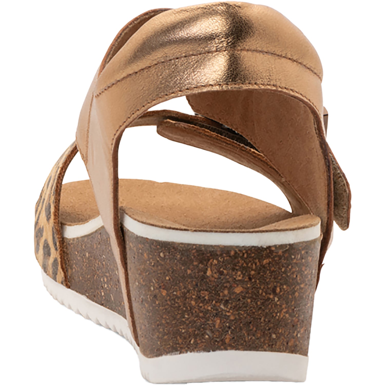 Womens Ara shoes Ara Nova Women's Wedge Sandals Leopard/Whiskey Metallic Leopard/Whiskey Metallic