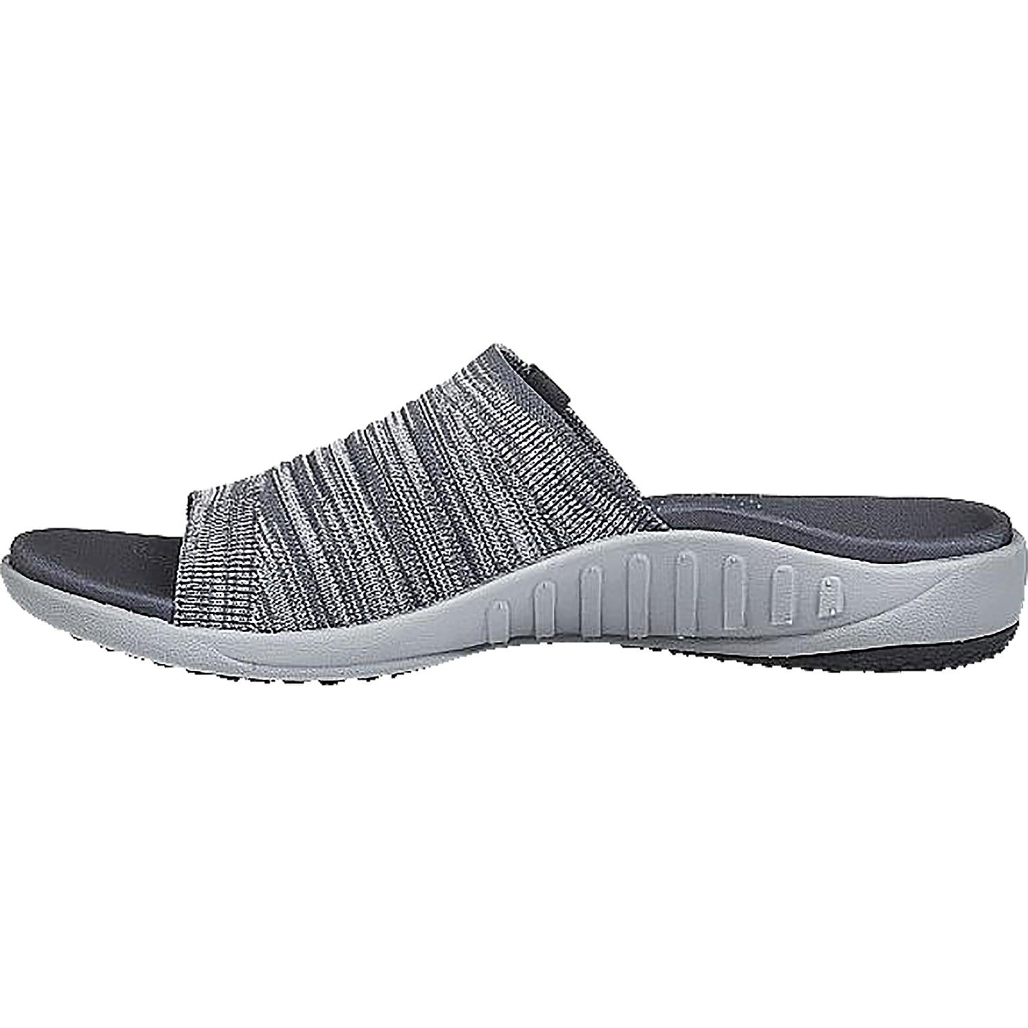 Womens Spenco Spenco Astoria Memory Foam Slide Women's Sandals Wild Dove Knit Fabric Wild Dove Knit Fabric