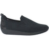 Womens Ara shoes Ara Leena Women's Slip On Sneakers Black Woven Fabric Black Woven Fabric