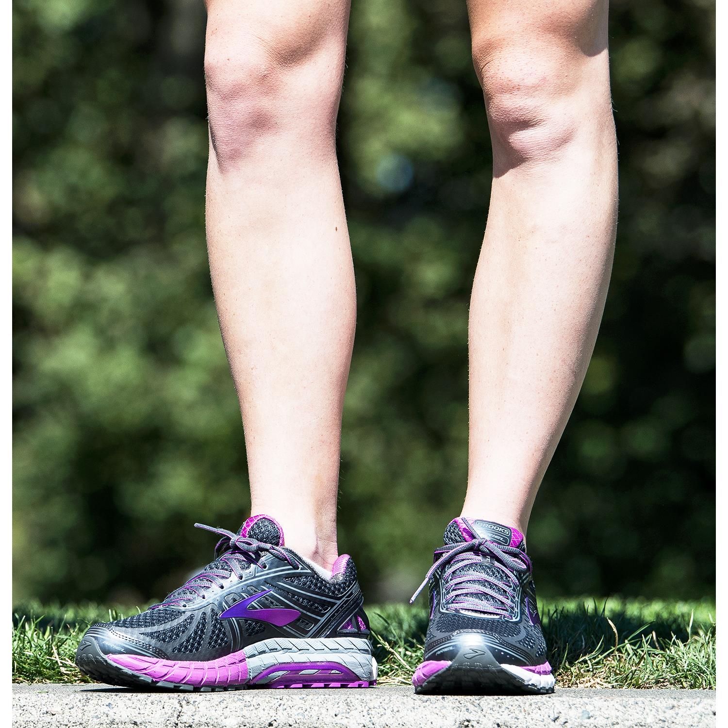 Womens Brooks Brooks Ariel 18 Women's Running Shoes Ebony/Black/Thistle Mesh Ebony/Black/Thistle Mesh