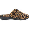 Womens Vionic Women's Vionic Gemma Slippers Natural Tiger Fabric Natural Tiger Fabric