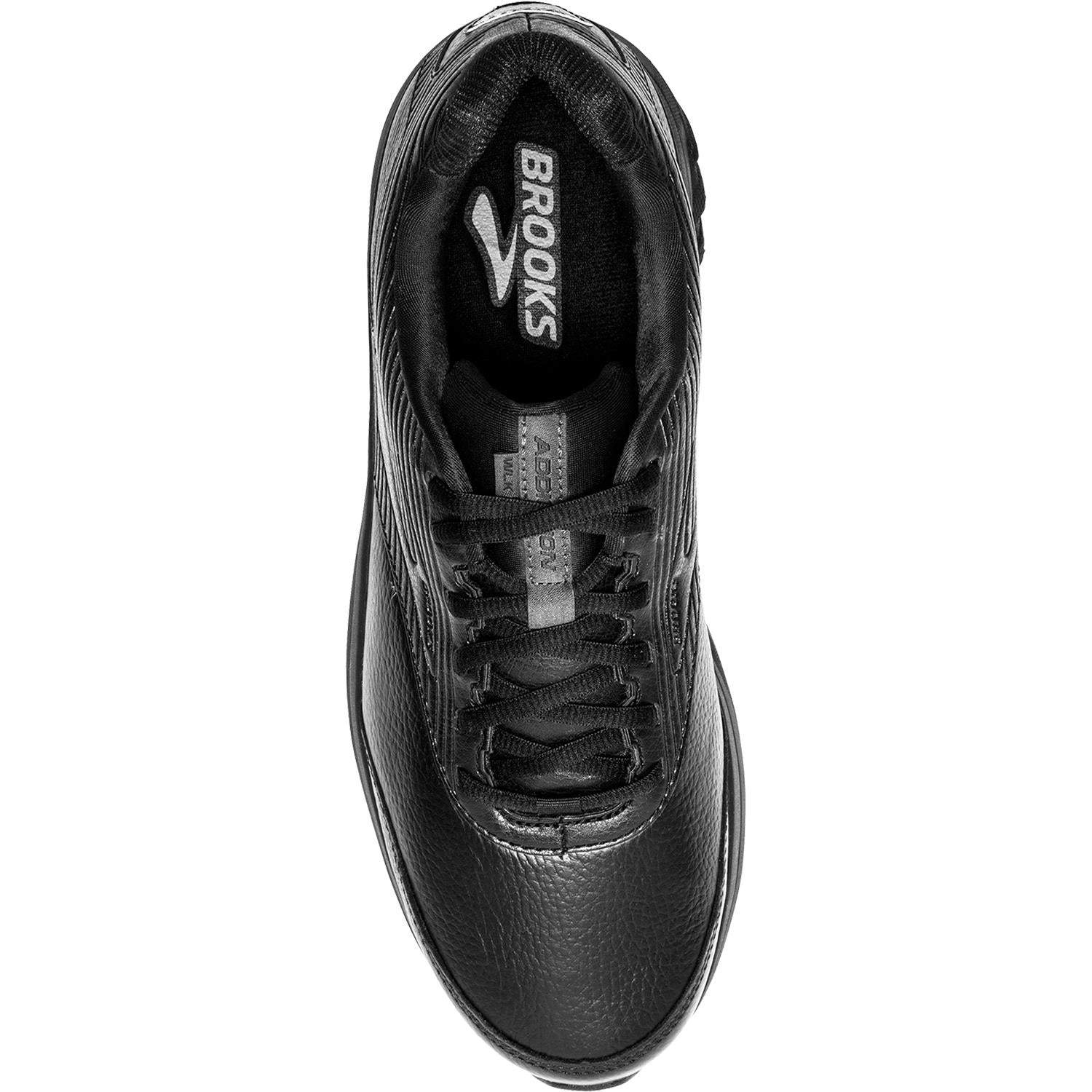 Mens Brooks Men's Brooks Addiction Walker 2 Black/Black Leather Black/Black Leather