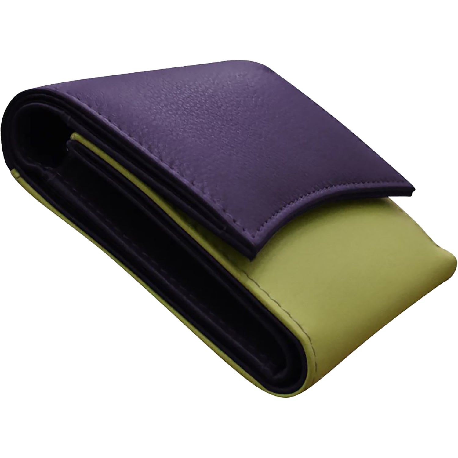 Ili new york ili New York Two Tone Pocket Wallet Handbag Purple/Pear Purple/Pear