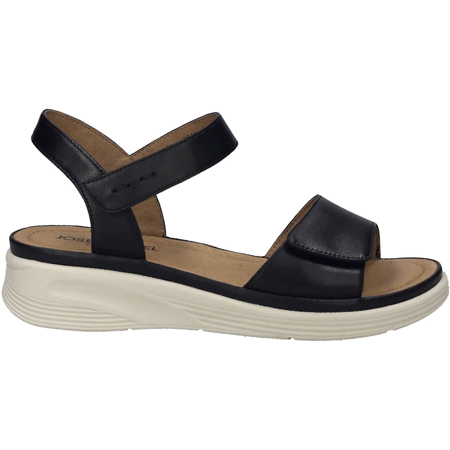 Womens Josef seibel Josef Seibel Sevran 01 Women's Sandals Black Leather Black Leather