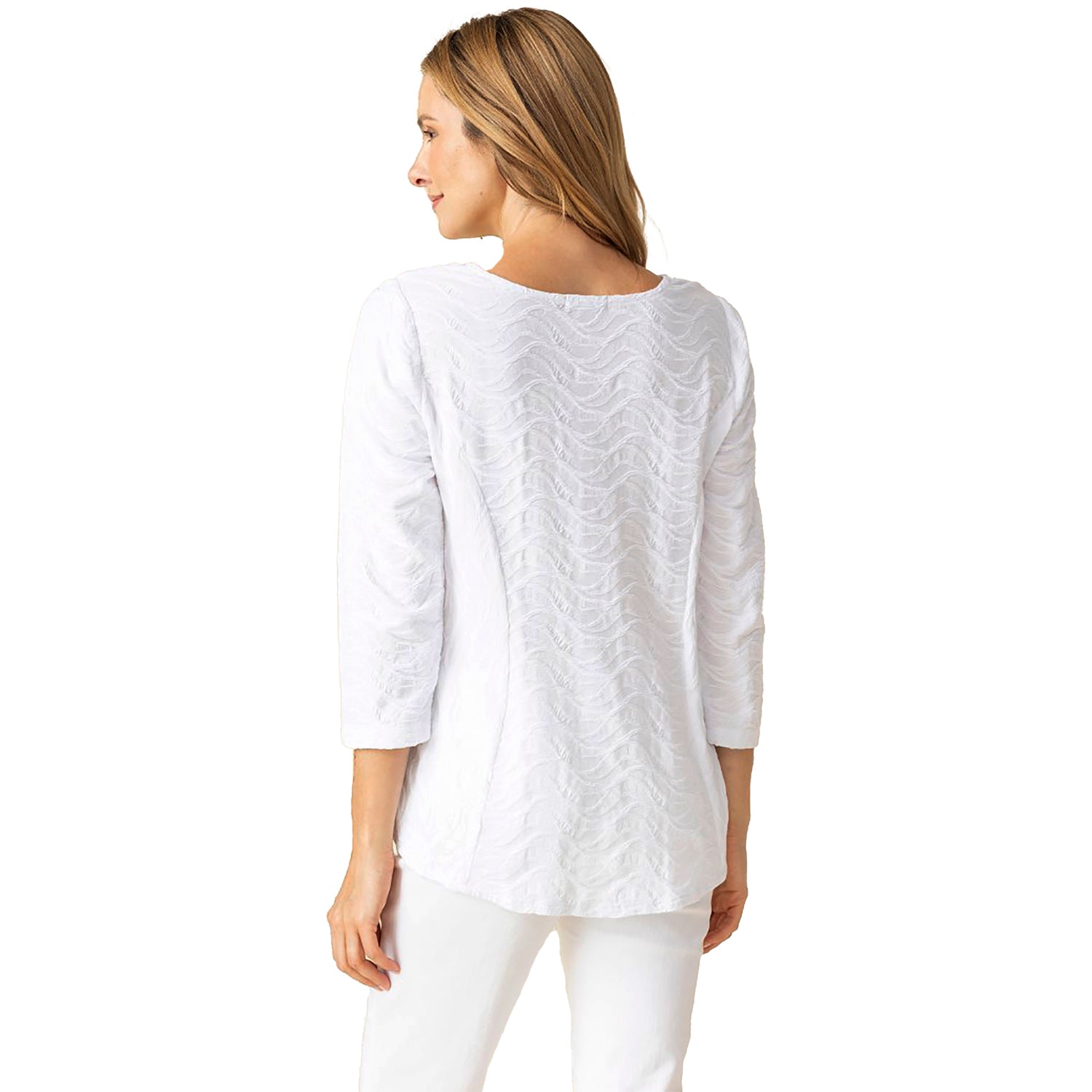 Womens Habitat Habitat Cascade Built In Pocket Tee Women's Long Sleeve Top White White
