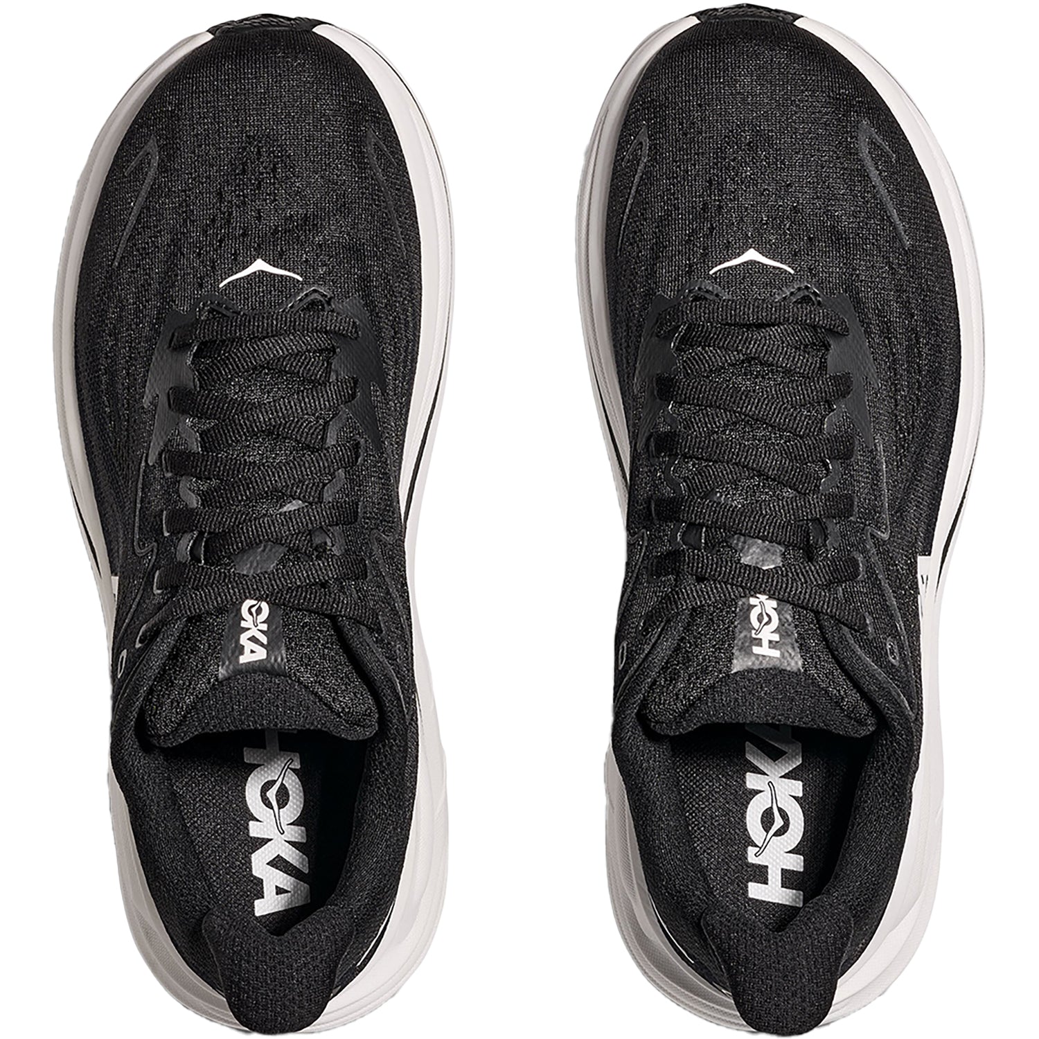 Womens Hoka one one Women's Hoka Clifton 10 Black/White (Neutral Support) Black/White