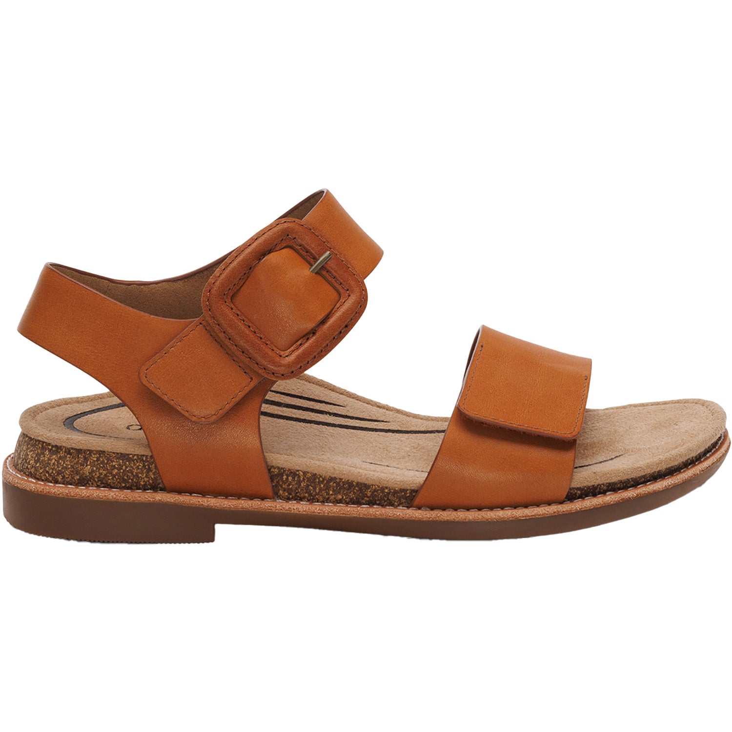 Womens Aetrex Women's Aetrex Claire Cognac Leather Cognac