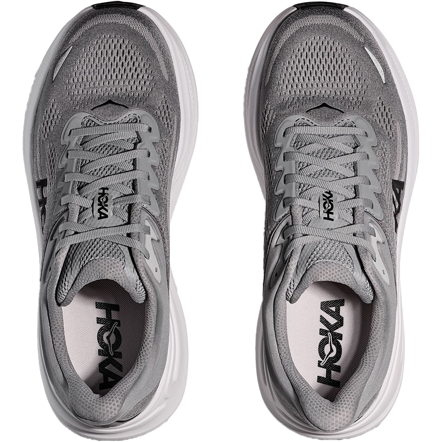 Men's Hoka Bondi 9 Galactic Grey/Stellar Grey Mesh (Neutral