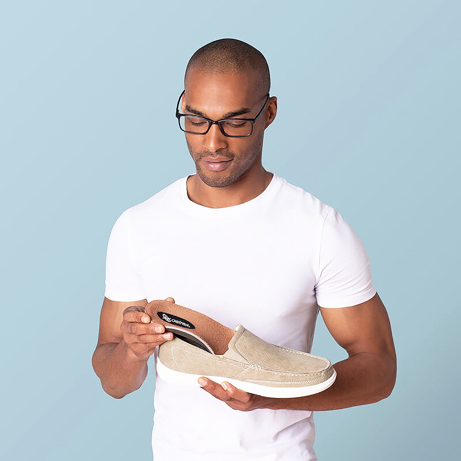 Mens Lynco Aetrex Lynco L2205 Memory Foam Men's Insoles Arch Supports Orthotics Beige Beige