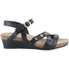 Womens Naot Naot Sparkle Women's Wedge Sandals Jet Black Jet Black