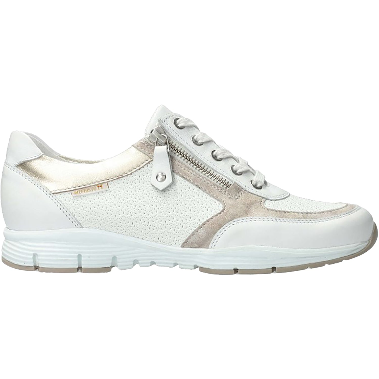 Womens Mephisto Mephisto Ylona Women's Sporty Sneakers White Multi Leather White Multi Leather