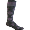 Womens Sockwell Sockwell Knee Hi 15-20 Featherweight Dot Women's Compression Socks Charcoal Charcoal