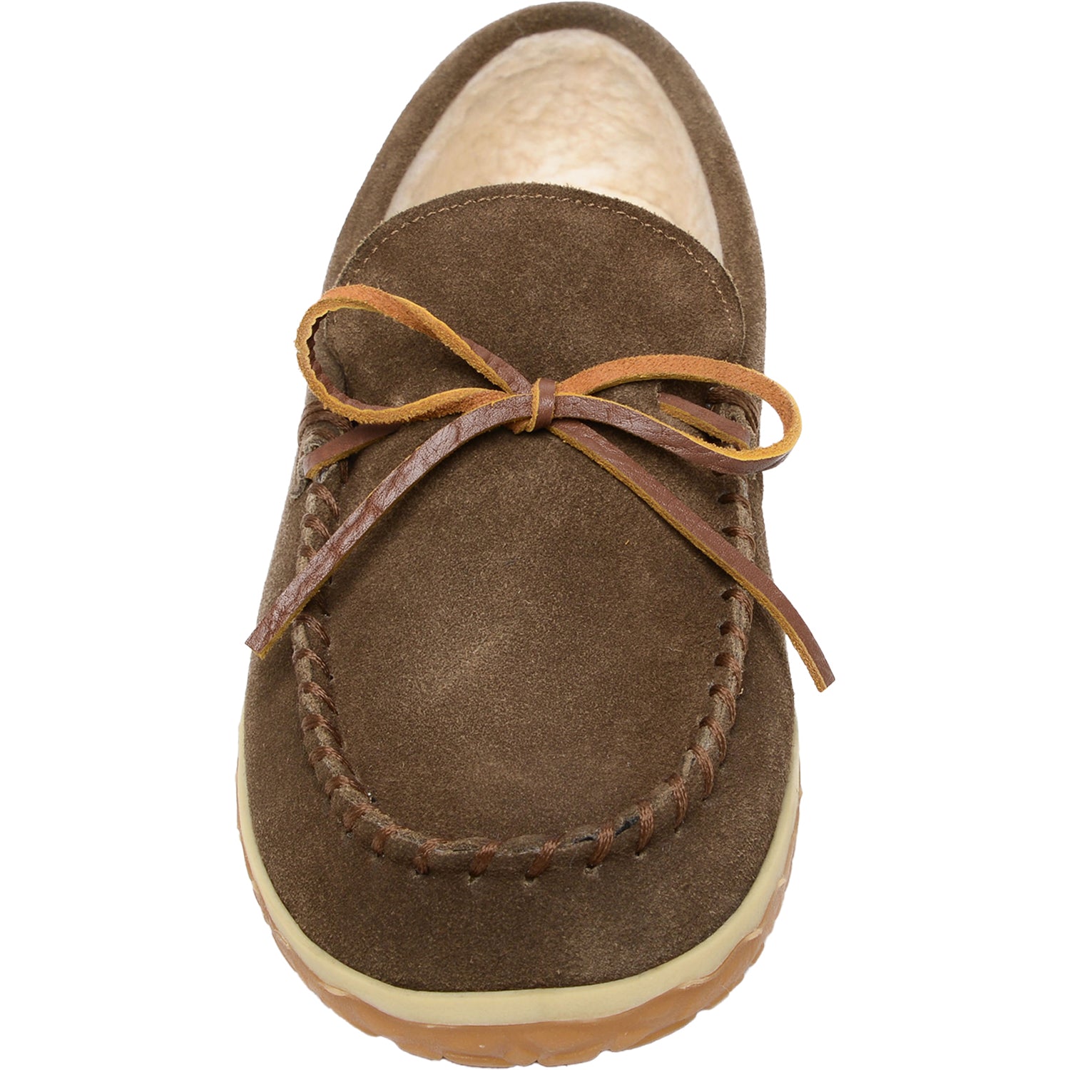 Mens Minnetonka Minnetonka Tomm Men's Slippers Autumn Brown W/R Suede Autumn Brown W/R Suede