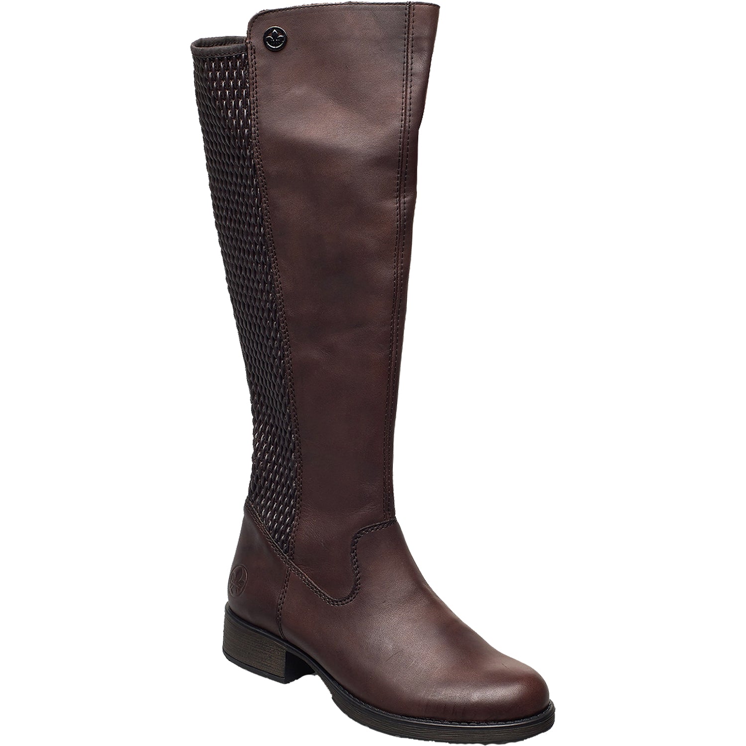 Womens Rieker Rieker Z9591-26 Faith Women's Knee High Boots Brown Leather Brown Leather