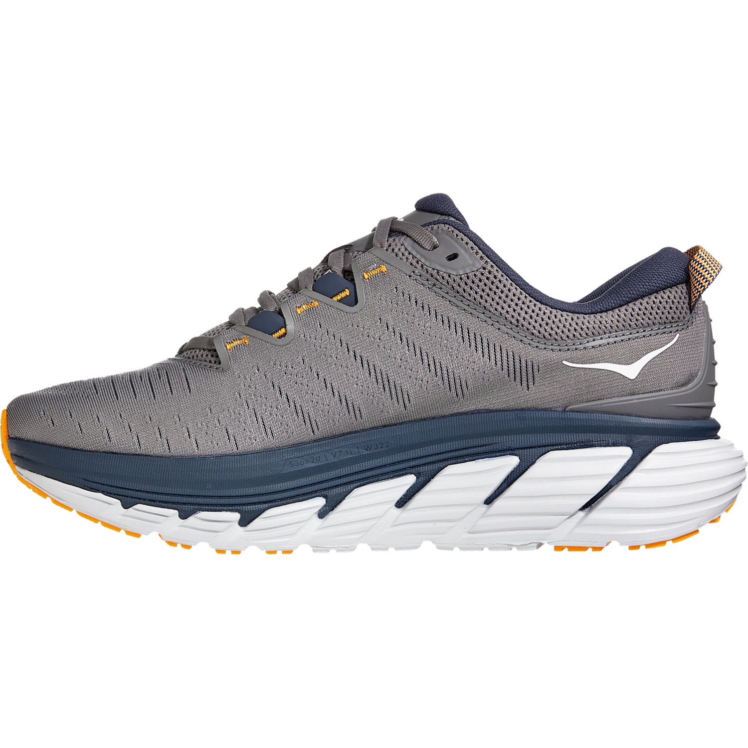 Mens Hoka one one Hoka Gaviota 3 Men's Running Shoes Charcoal Grey/Ombre Blue Mesh Charcoal Grey/Ombre Blue Mesh