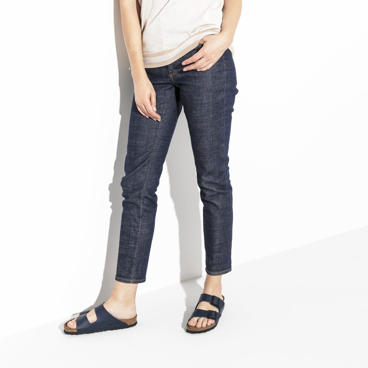Unisex Birkenstock Birkenstock Arizona Soft Footbed Unisex Wellness Sandals Blue Birko-Flor Blue Birko-Flor