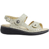 Womens Finn comfort Finn Comfort Barbuda Finn Mellow Women's Sandals For Sensitive Feet Champagne Garden Leather Champagne Garden Leather