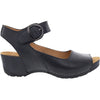 Womens Dansko Women's Dansko Tiana Black Burnished Calf Leather Black Burnished Calf Leather