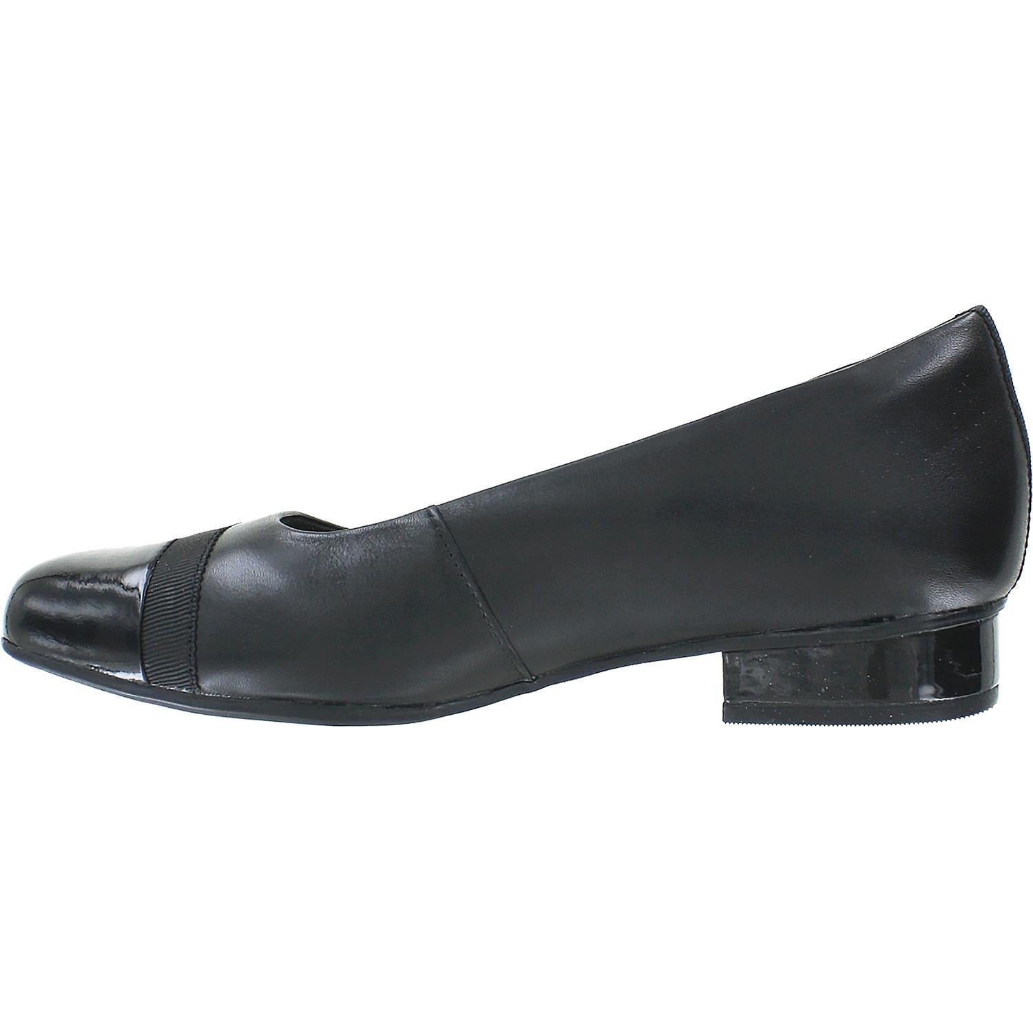 Womens Clarks Clarks Keesha Rosa Women's Slip On Pumps Black Leather Black Leather