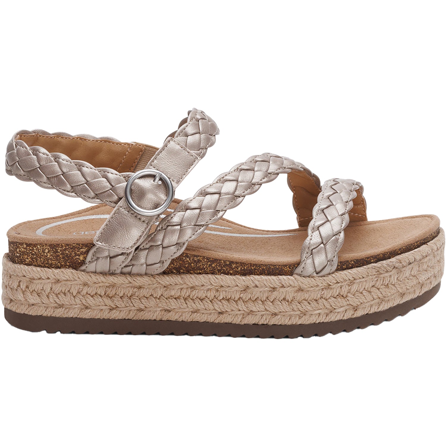 Womens Aetrex Aetrex Julia Women's Sandals Platinum Platinum
