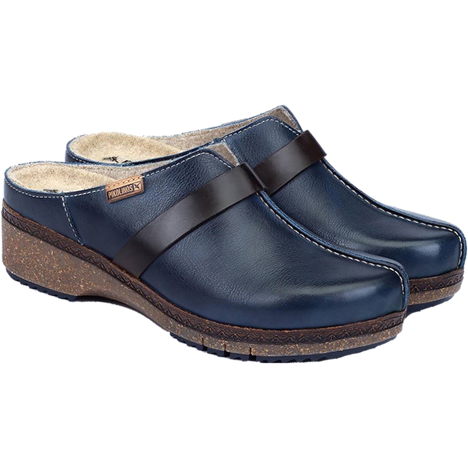 Womens Pikolinos Pikolinos Granada W0W-3590C1 Women's Clogs Ocean Leather Ocean Leather