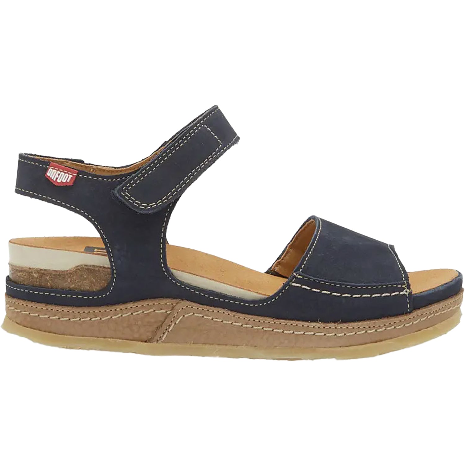 Womens On foot On Foot 240 Vegas Women's Platform Sandals Navy Navy