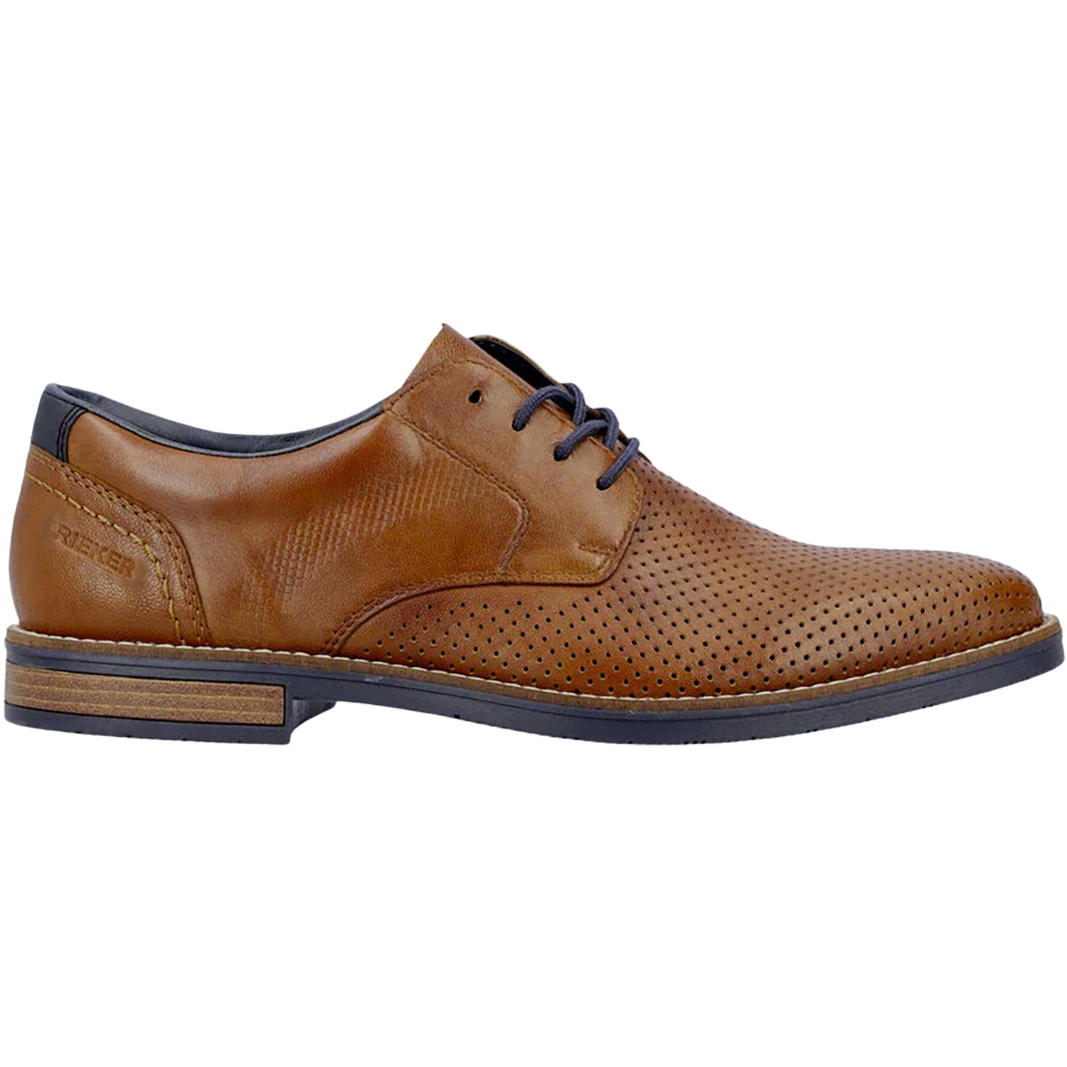 Mens Rieker Rieker 13507-22 Dimitry 07 Men's Dress Shoes Tabacco/Cuoio/Lake Leather Tabacco/Cuoio/Lake Leather