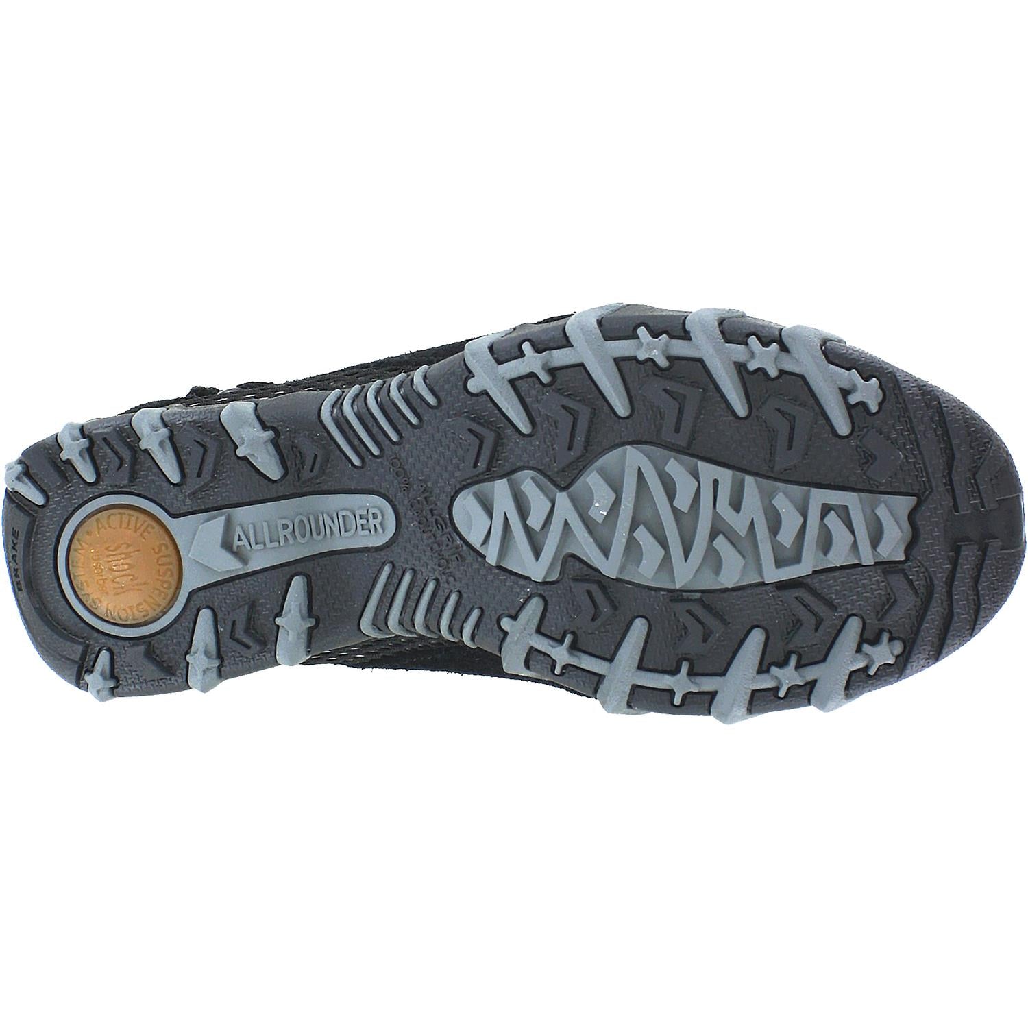 Womens Allrounder by mephisto Allrounder by Mephisto Niro Women's Mary Janes Black/Black Suede/Mesh Black/Black Suede/Mesh