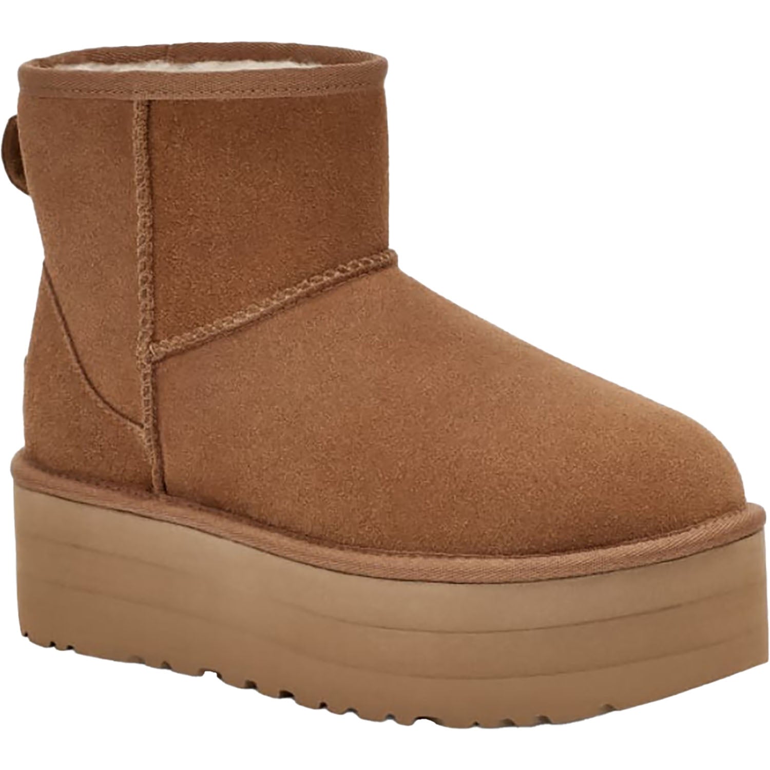 Womens Ugg UGG Classic Mini Platform Women's Boots Chestnut Suede Chestnut Suede