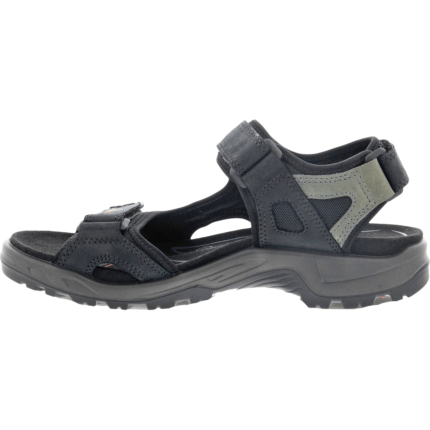 Mens Ecco Ecco Offroad Yucatan Men's Outdoor Sandals Black/Mole Nubuck Black/Mole Nubuck