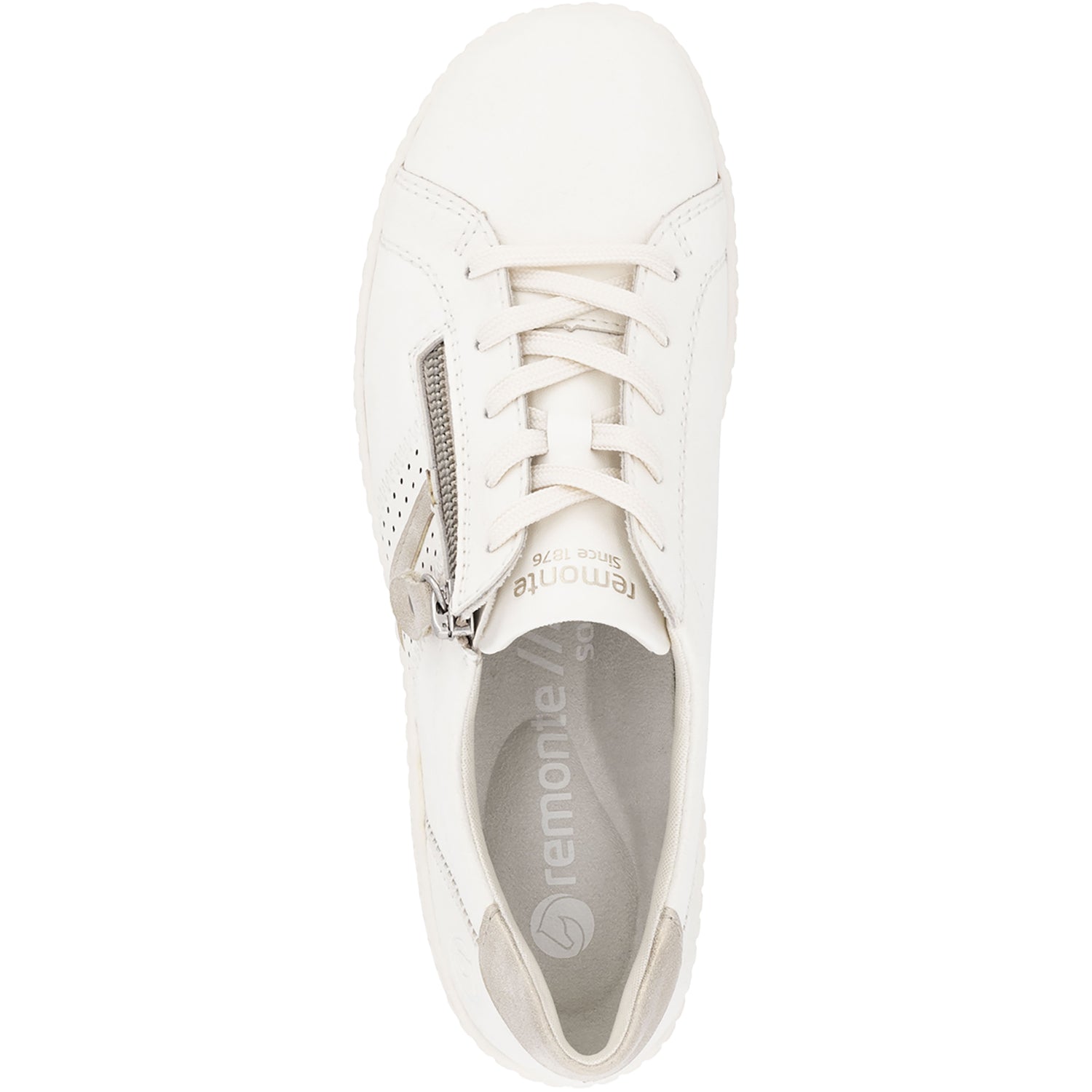 Womens Remonte Remonte R1432-80 Liv 32 Women's Sneakers Paper/Muschel/Offwhite Leather Paper/Muschel/Offwhite Leather