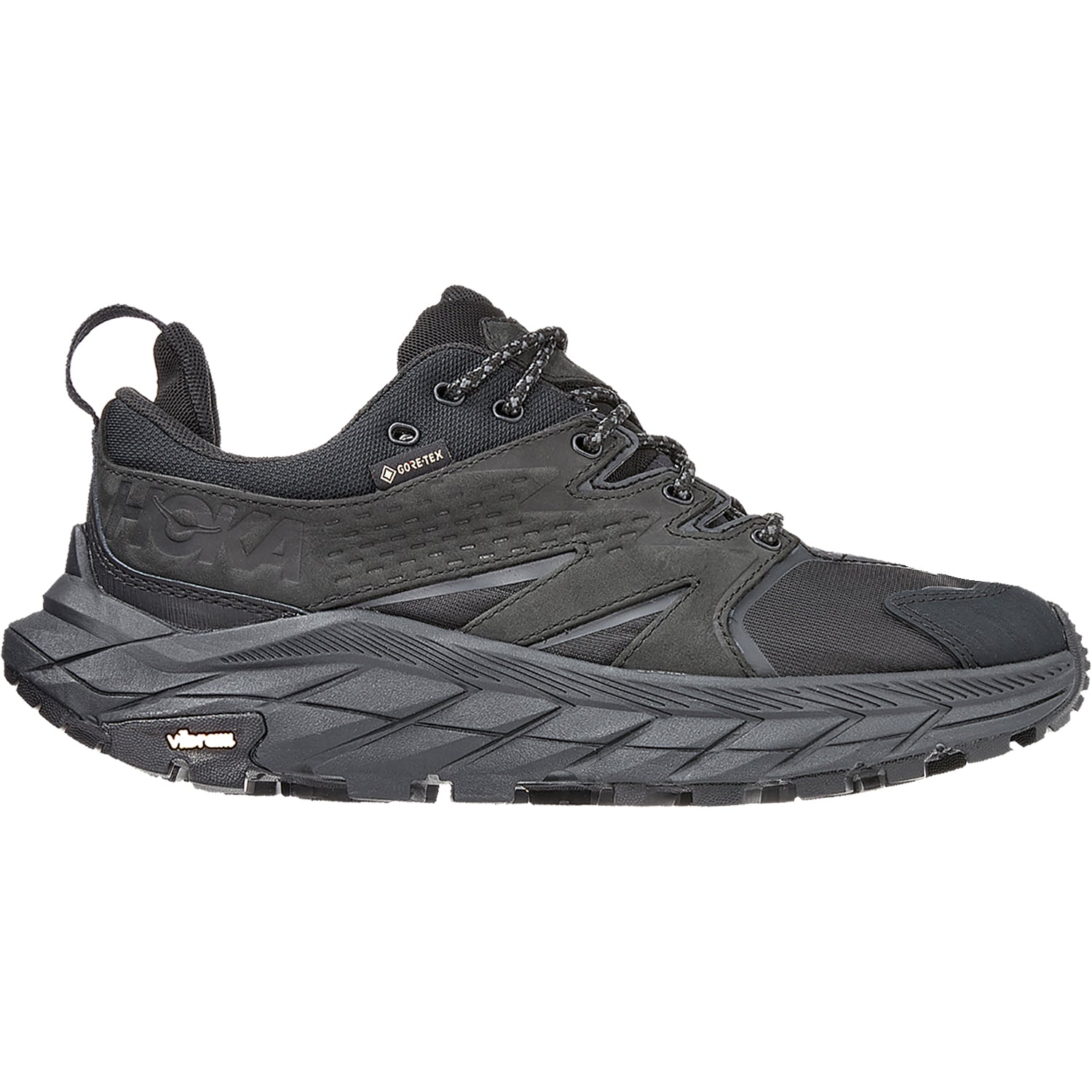 Womens Hoka one one Hoka Anacapa Low GTX Women's Waterproof Shoes Black/Black Nubuck Black/Black Nubuck