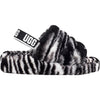 Womens Ugg Women's UGG Fluff Yeah Slide Zebra Sheepskin Zebra Sheepskin