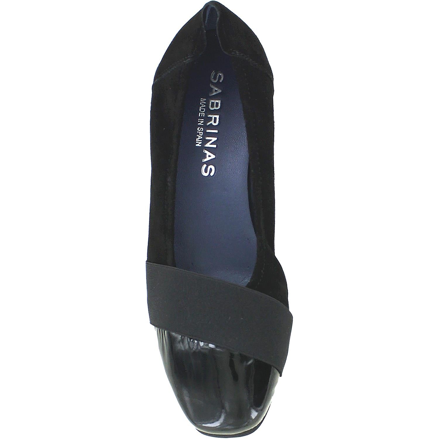 Womens Sabrinas Women's Sabrinas Marsella 66022 Black Suede/Patent Black Suede/Patent
