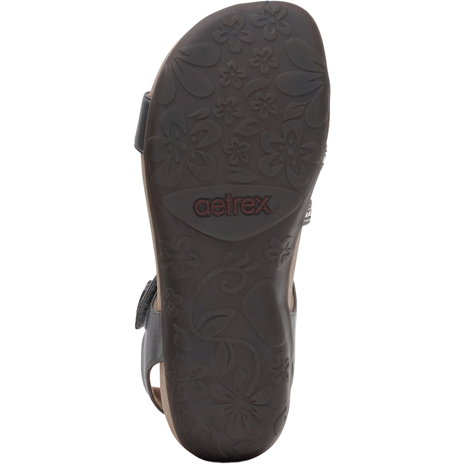 Womens Aetrex Women's Aetrex Jess Jeweled Pewter Sparkle Jeweled Pewter Sparkle