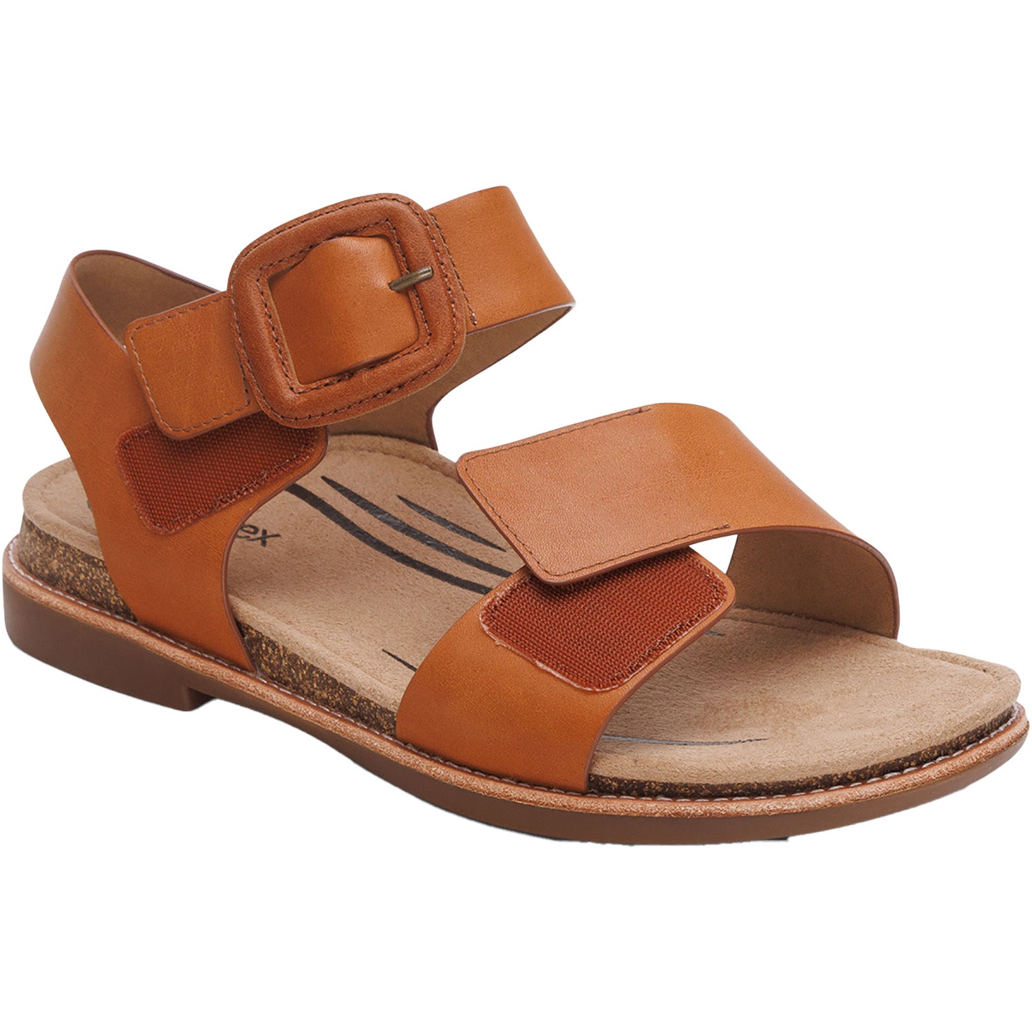 Womens Aetrex Women's Aetrex Claire Cognac Leather Cognac
