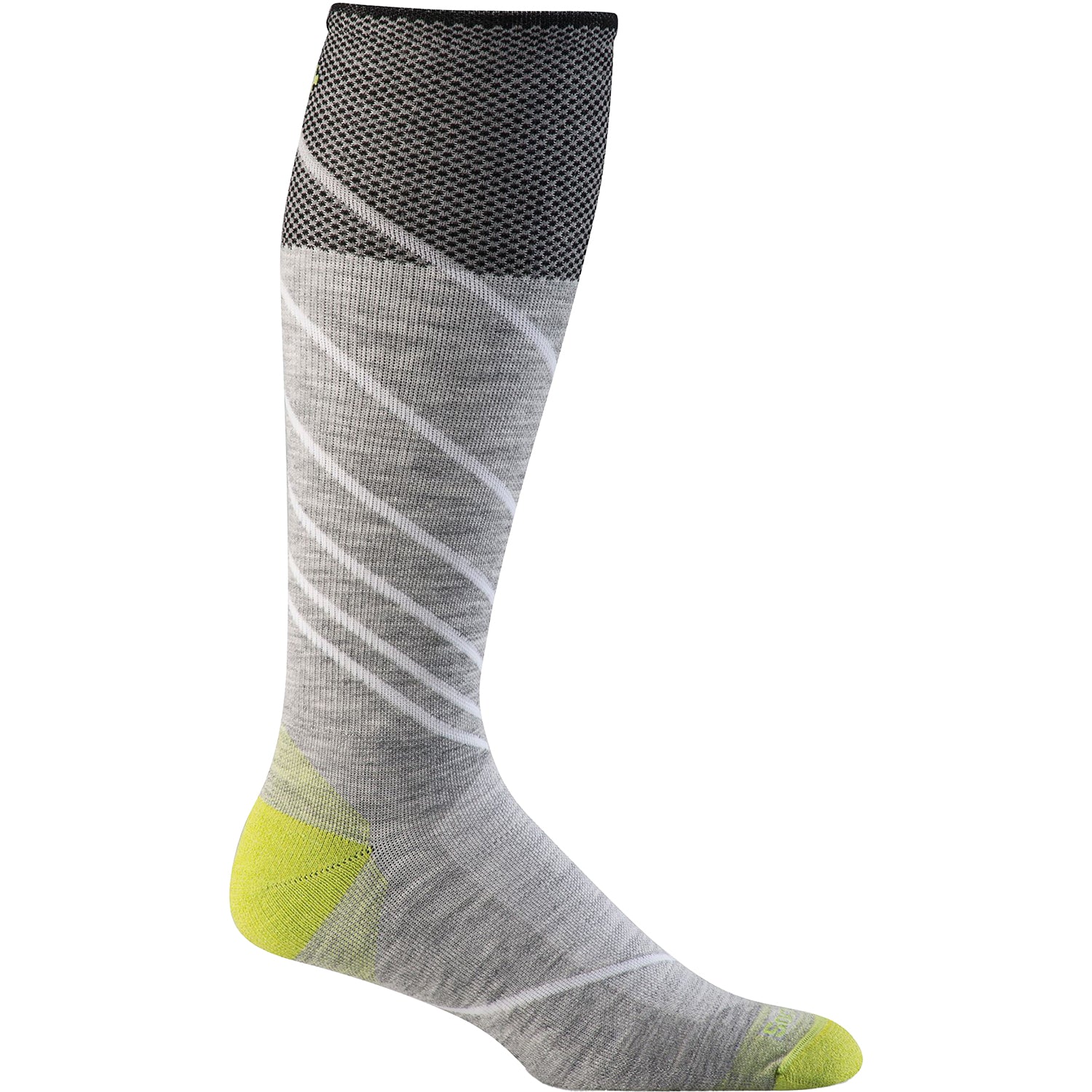 Mens Sockwell Sockwell 20-30 mmHg Pulse OTC Men's Socks Compression Moderate Lt Grey Lt Grey