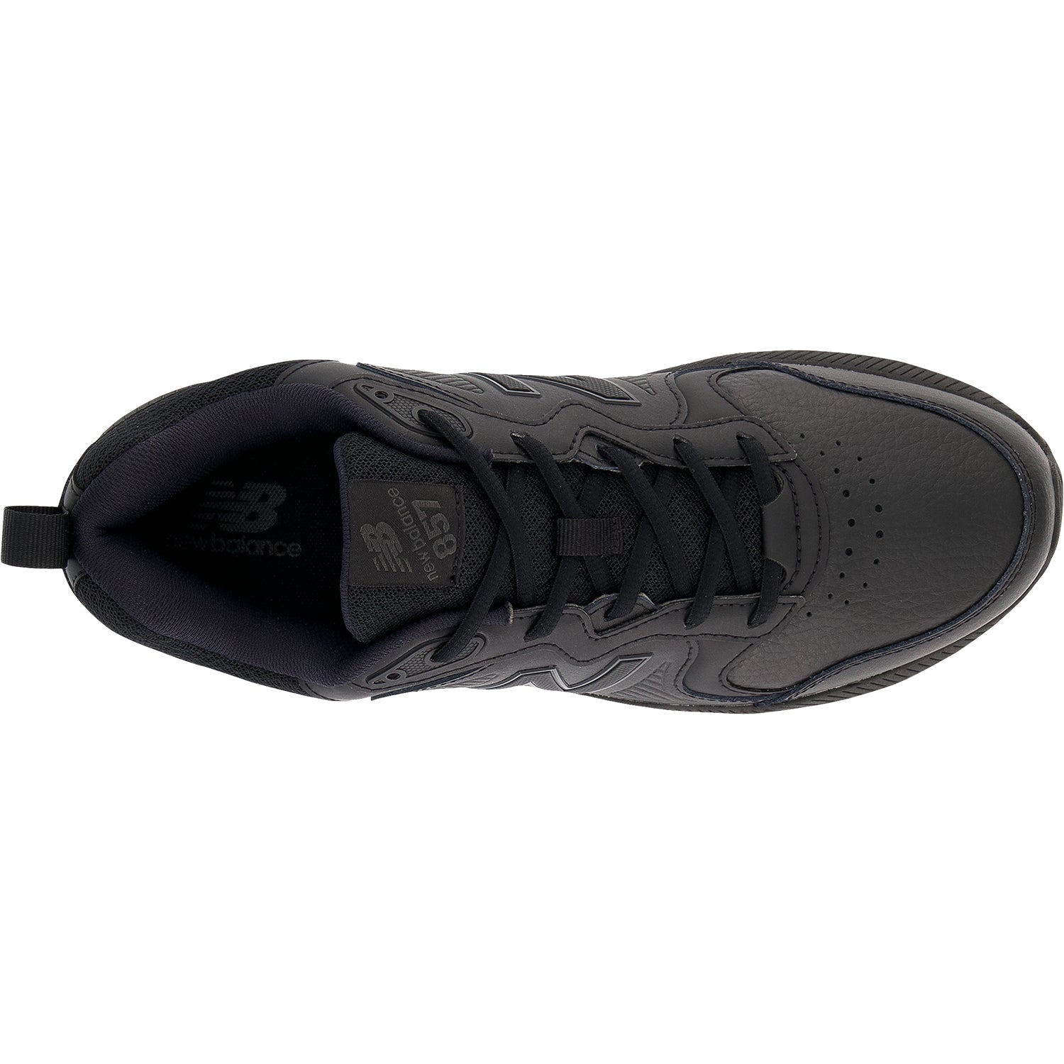 Mens New balance New Balance MX857AM3 Men's Training Shoes Black Leather Black Leather