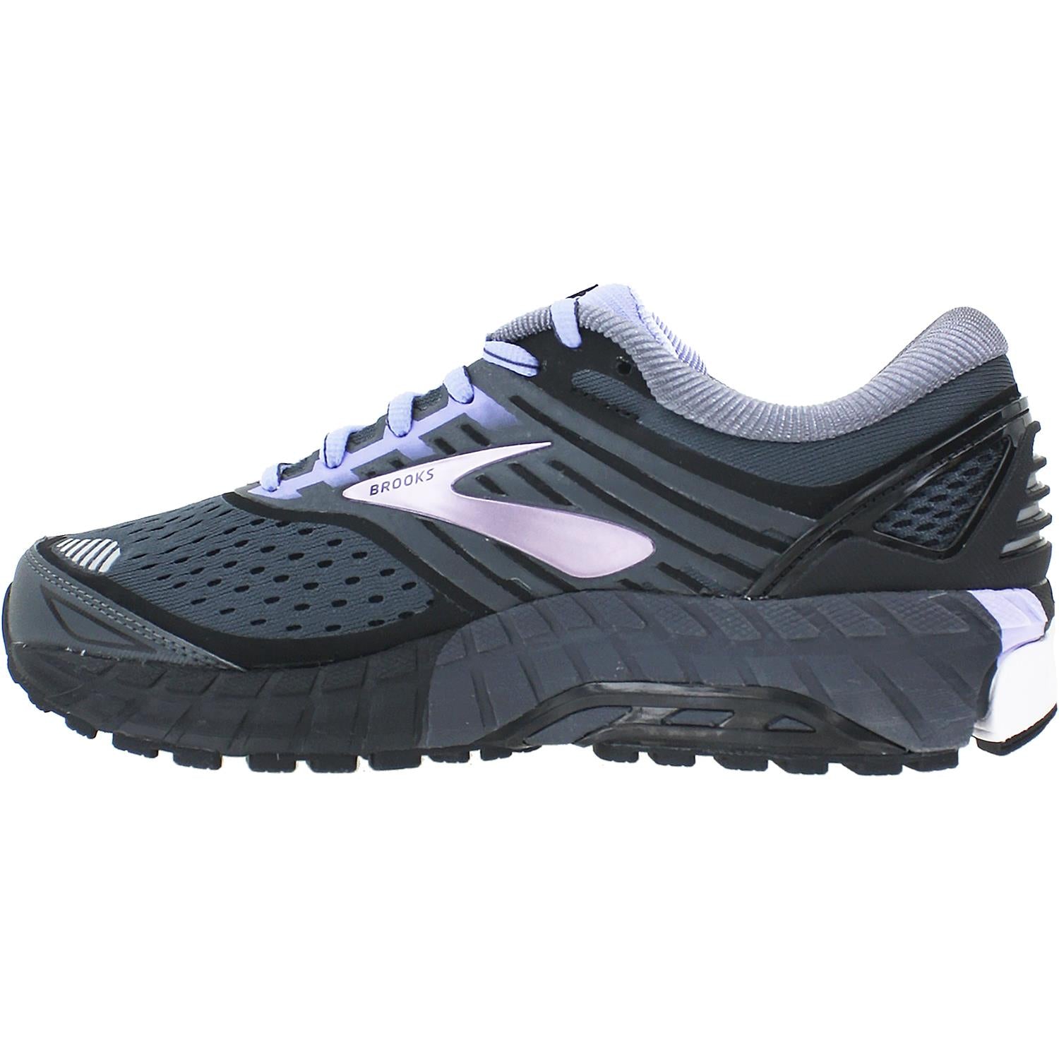 Womens Brooks Brooks Ariel 18 Women's Running Shoes Ebony/Black/Thistle Mesh Ebony/Black/Thistle Mesh