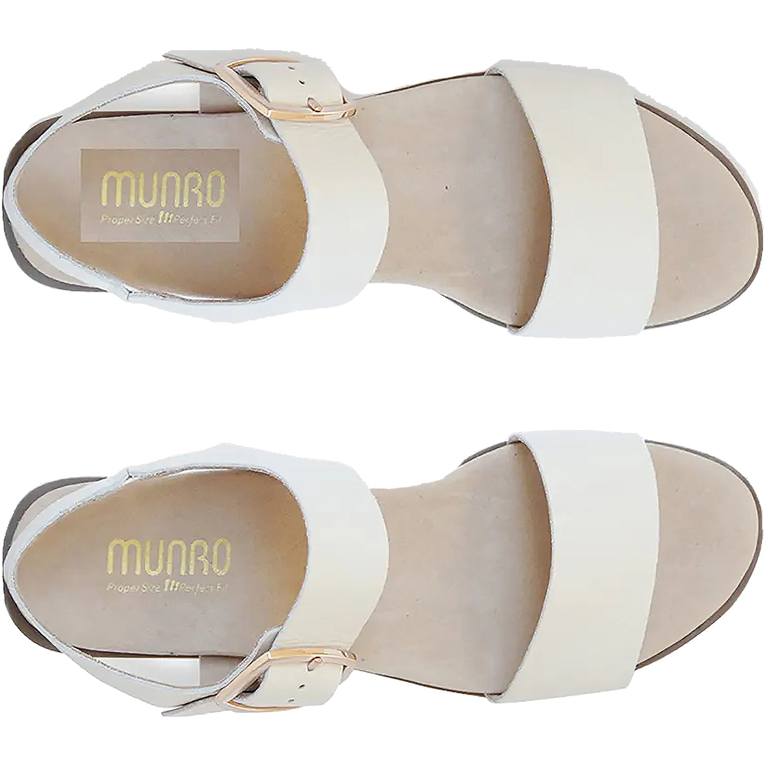 Womens Munro Women's Munro Cleo Cream Leather Cream Leather