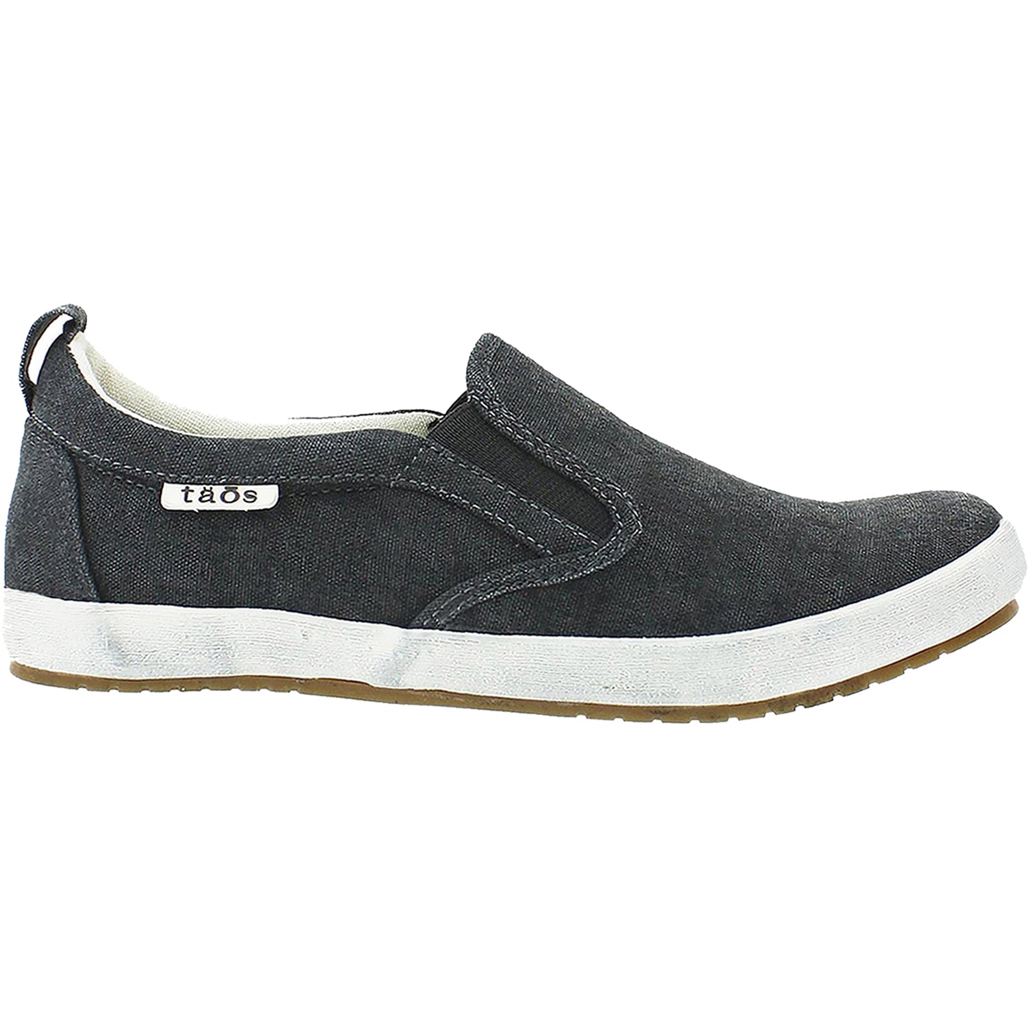 Womens Taos Taos Dandy Women's Slip On Sneakerss Charcoal Washed Canvas Charcoal Washed Canvas