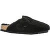 Womens Birkenstock Women's Birkenstock Boston Big Buckle Teddy Black Shearling Black Shearling