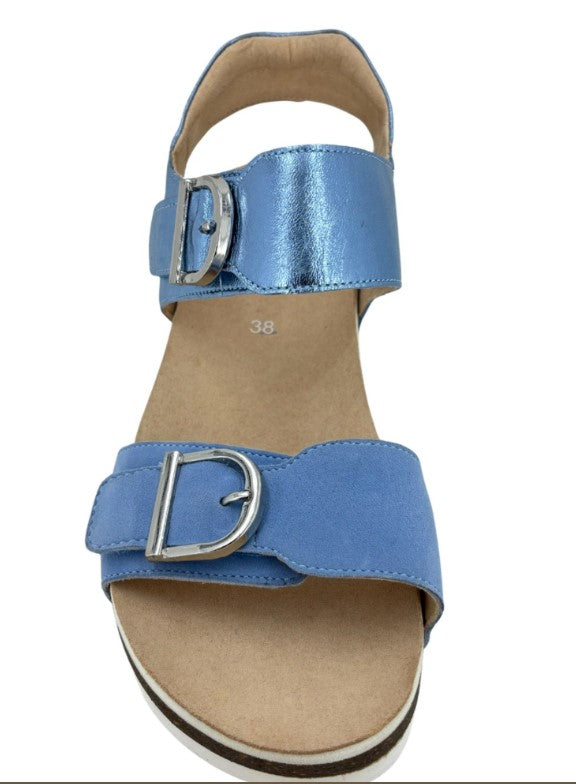Womens Ara shoes Ara Nova Women's Wedge Sandals Azure/Sky Blue Azure/Sky Blue