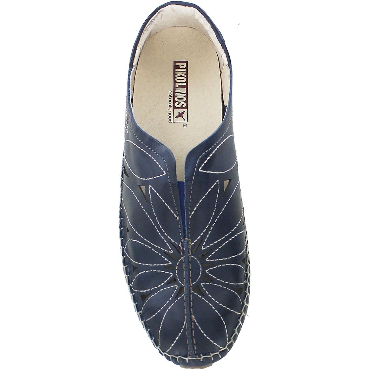 Womens Pikolinos Pikolinos Jerez 578-7399 Women's Slip Ons Blue Leather Blue Leather