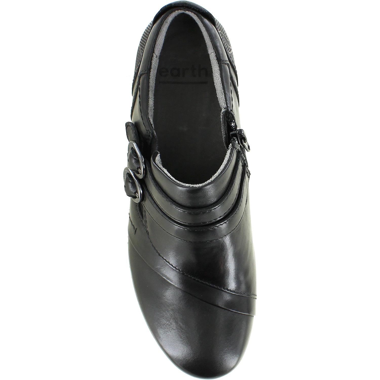 Womens Earth Women's Earth Toronto Black Soft Calf Leather Black Soft Calf Leather