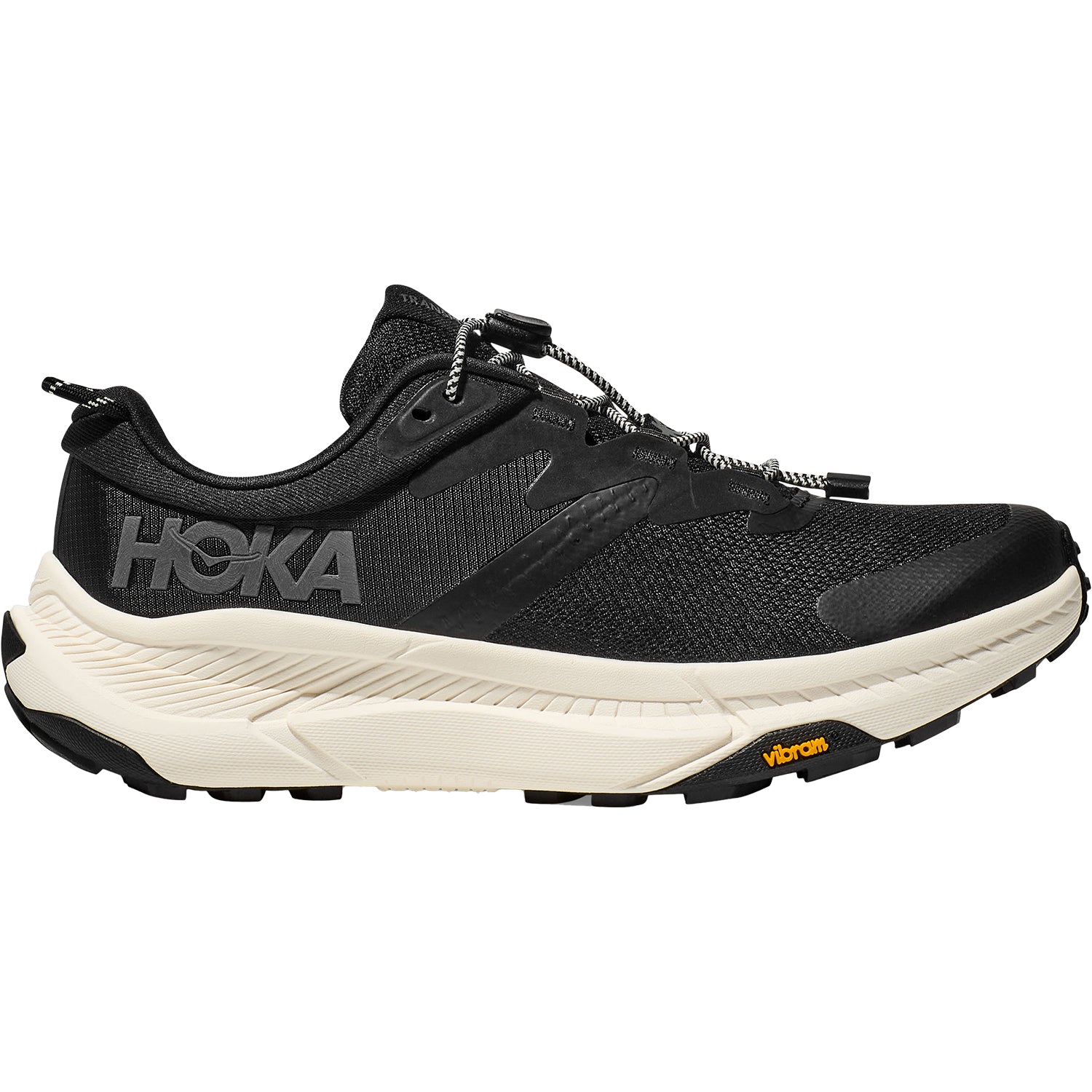 Womens Hoka one one Women's Hoka Transport Black/Alabaster Mesh Black/Alabaster Mesh