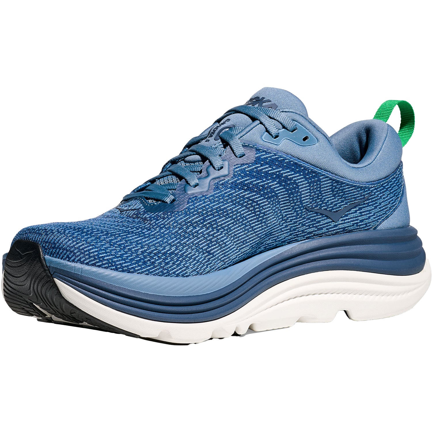 Mens Hoka one one Men's Hoka Gaviota 5 Men Downpour/Thunder Cloud (Stability Support) Downpour/Thunder Cloud