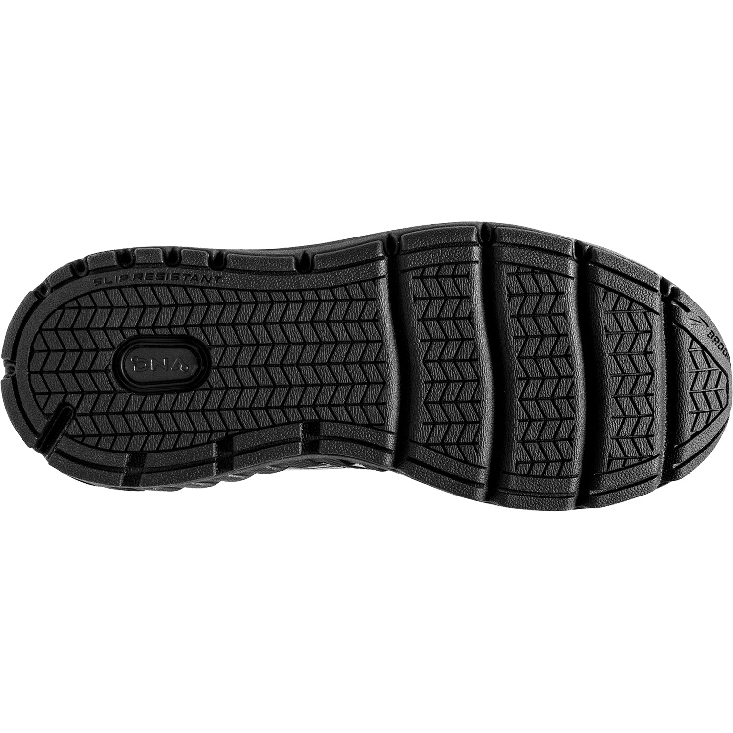 Womens Brooks Women's Brooks Addiction Walker V-Strap Black Leather Black Leather