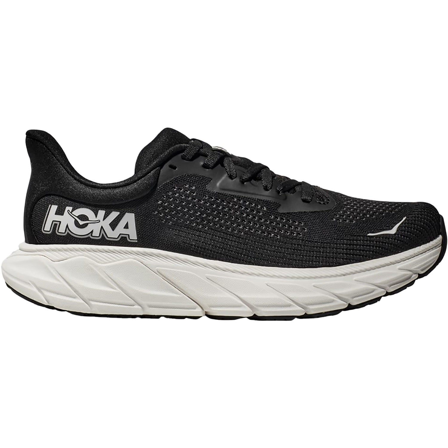 Womens Hoka one one Women's Hoka Arahi 7 Black/White Mesh (Stability Support) Black/White Mesh